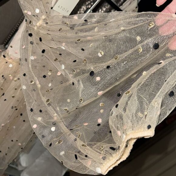 NWT 400.00 ATOIR Blush Embroidered Tulle Miss Polly Dress NWT Size XS /6 - Picture 9 of 14